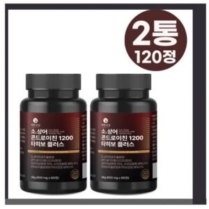 대한건강 뉴질랜드 소상어 연골 콘도로이친 1200 타히보 플러스 2통 120정 콘드로이친 소유래콘드로이친